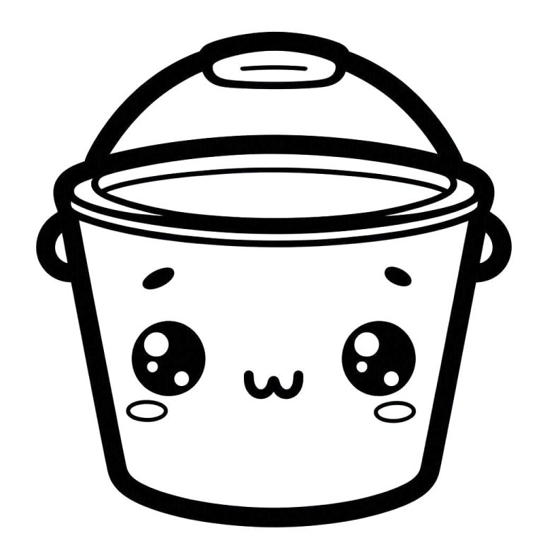 Tô màu Cái Xô Dễ Thương