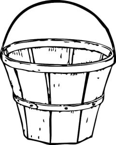Tô màu Cái Xô Nước Gỗ