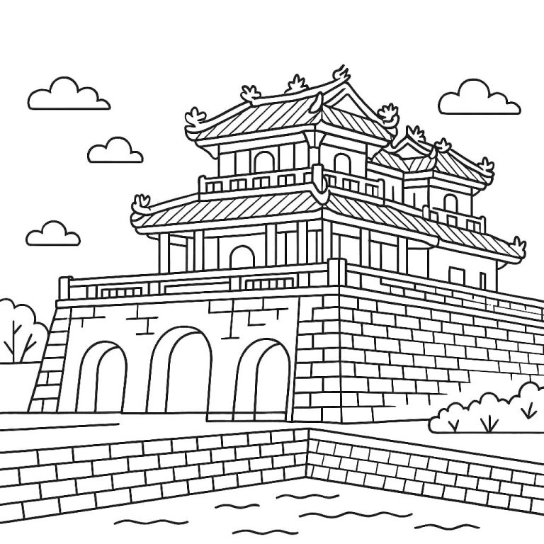 Tô màu Cảnh Cố Đô Huế