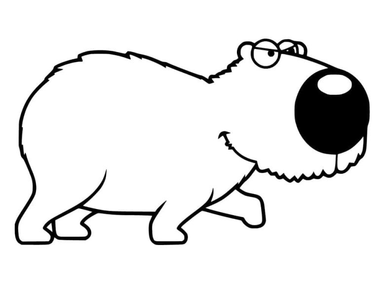 Tô màu Capybara Hoạt Hình