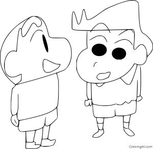 Tô màu Cậu Bé Shin Và Georgie