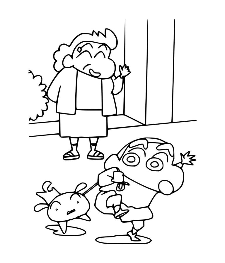 Tô màu Cậu Bé Shin Và Shinko
