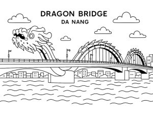 Tô màu Cầu Rồng Đẹp Nhất