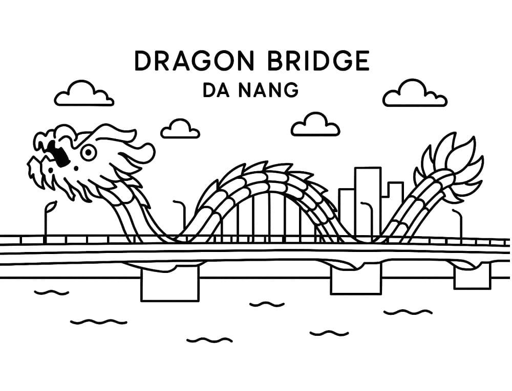 Tô màu Cầu Rồng Rất Đẹp