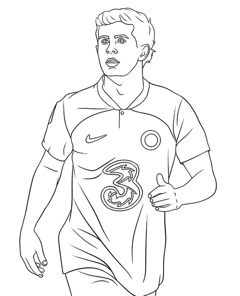 Tô màu Cầu Thủ Bóng Đá Christian Pulisic