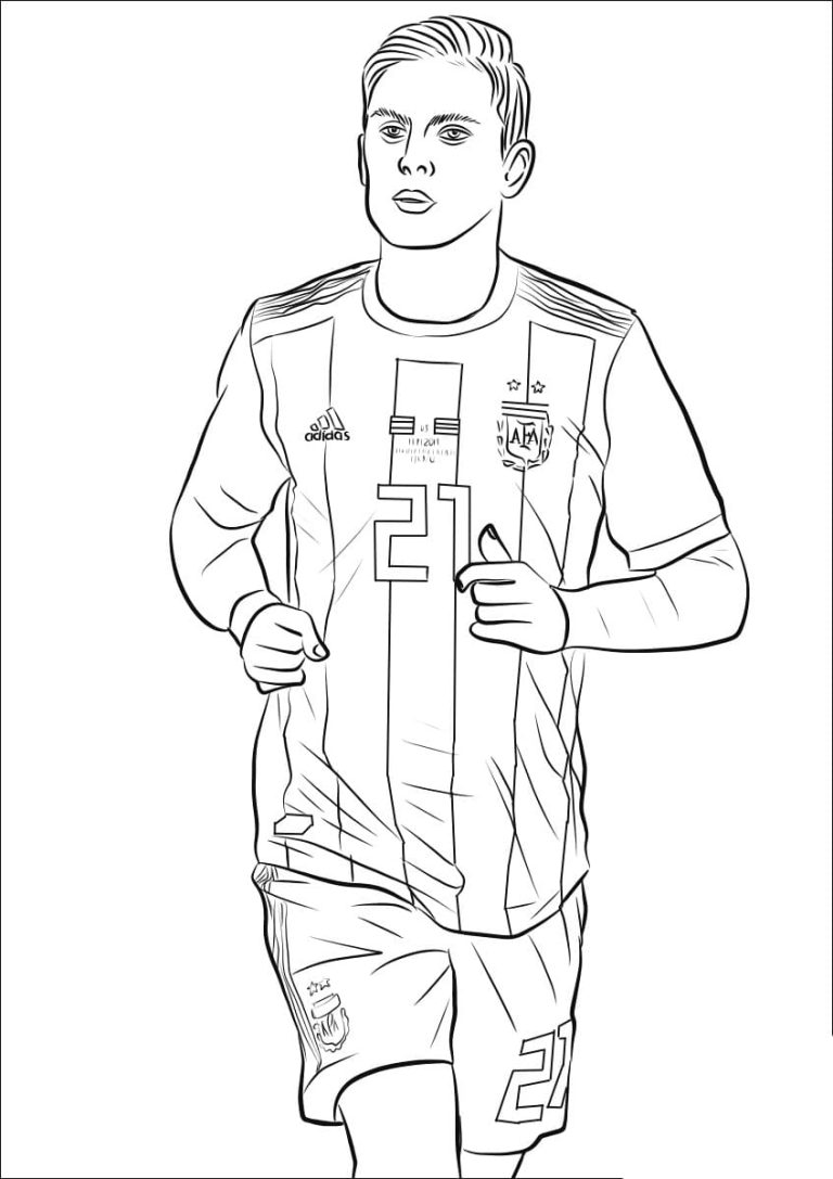 Tô màu Cầu Thủ Bóng Đá Paulo Dybala