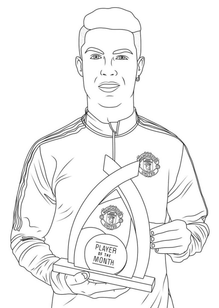 Tô màu Cầu Thủ Bóng Đá Ronaldo