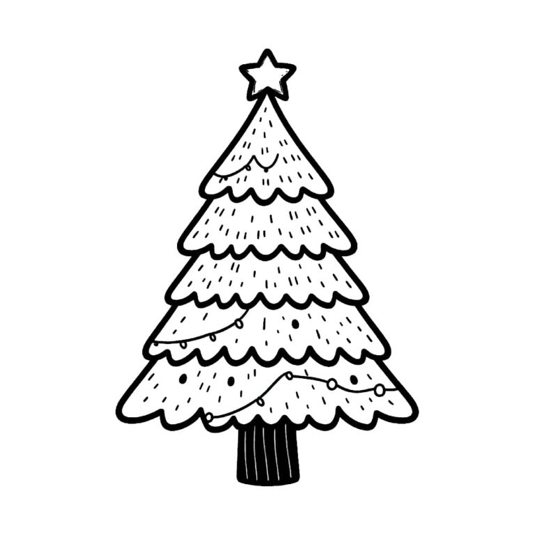 Tô màu Cây Thông Noel Lớn