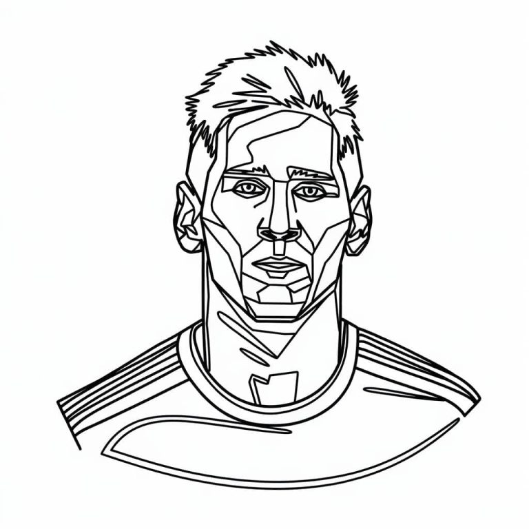 Tô màu Chân Dung Messi