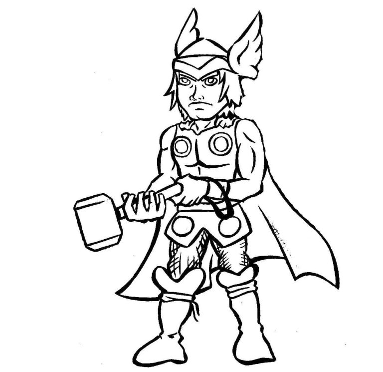 Tô màu Chibi Thor