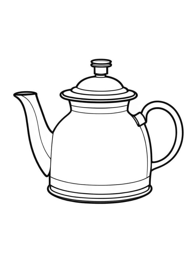 Tô màu Chiếc Ấm Đun Nước