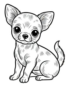 Tô màu Chó Chihuahua Đáng Yêu Cute