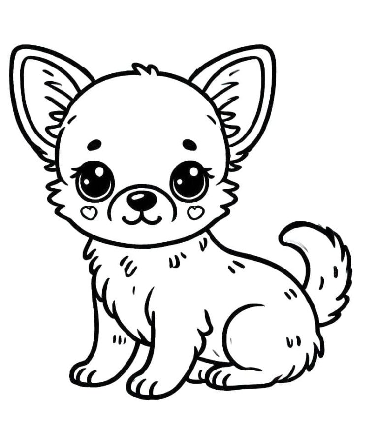 Tô màu Chó Chihuahua Thân Thiện
