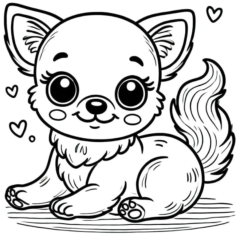 Tô màu Chó Chihuahua Vui Nhộn