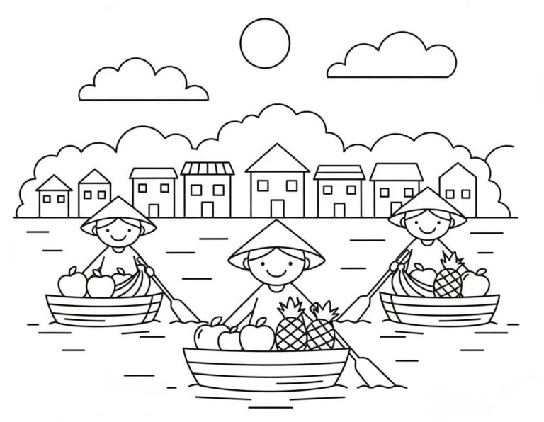 Tô Màu Chợ Nổi