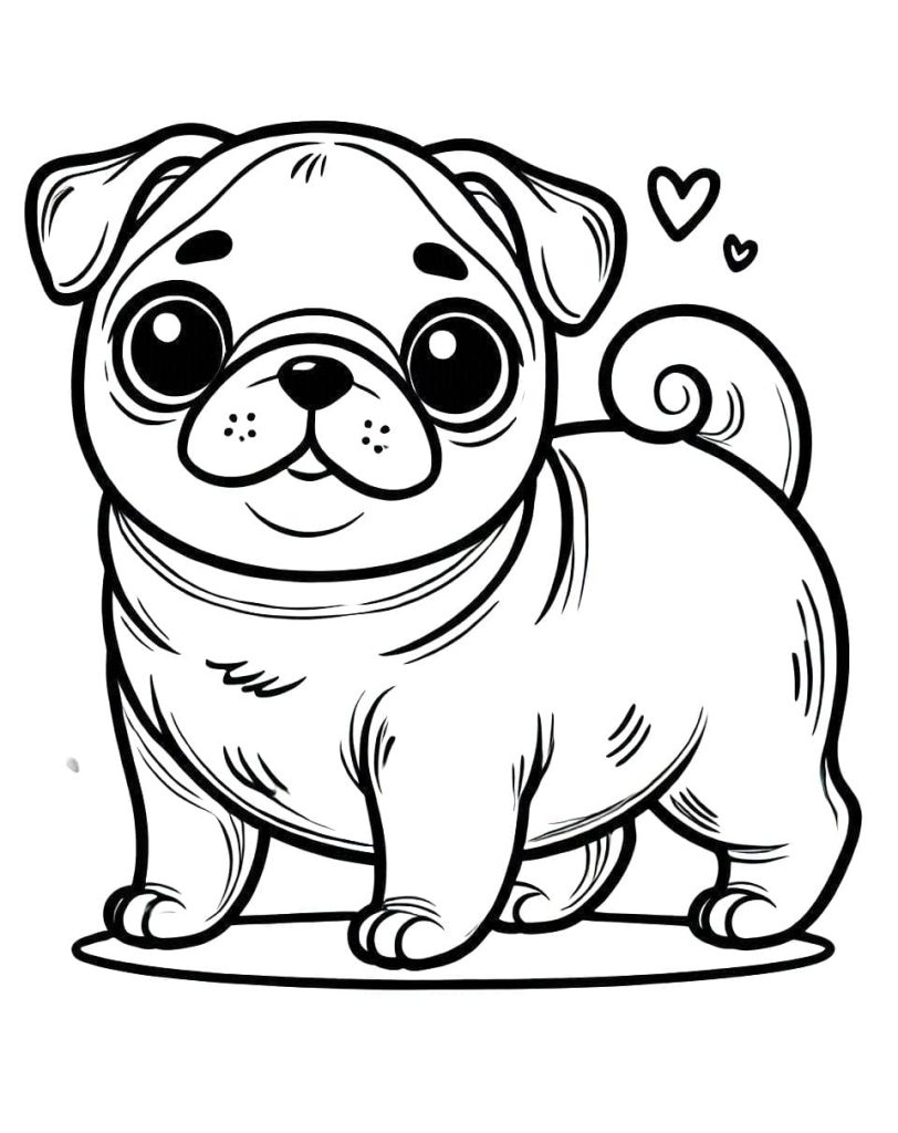 Tô Màu Chó Pug
