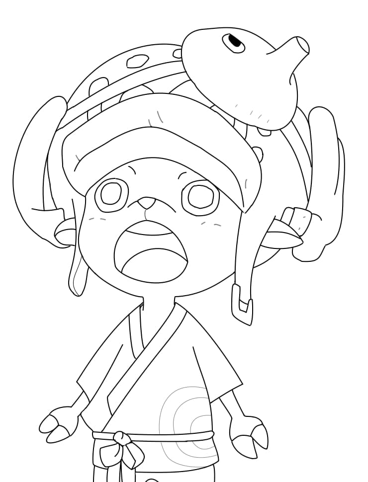 Tô màu Chopper Ngạc Nhiên