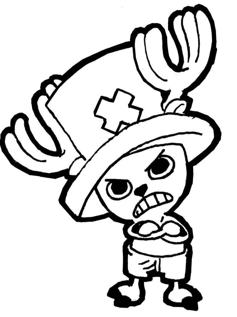 Tô màu Chopper Tức Giận