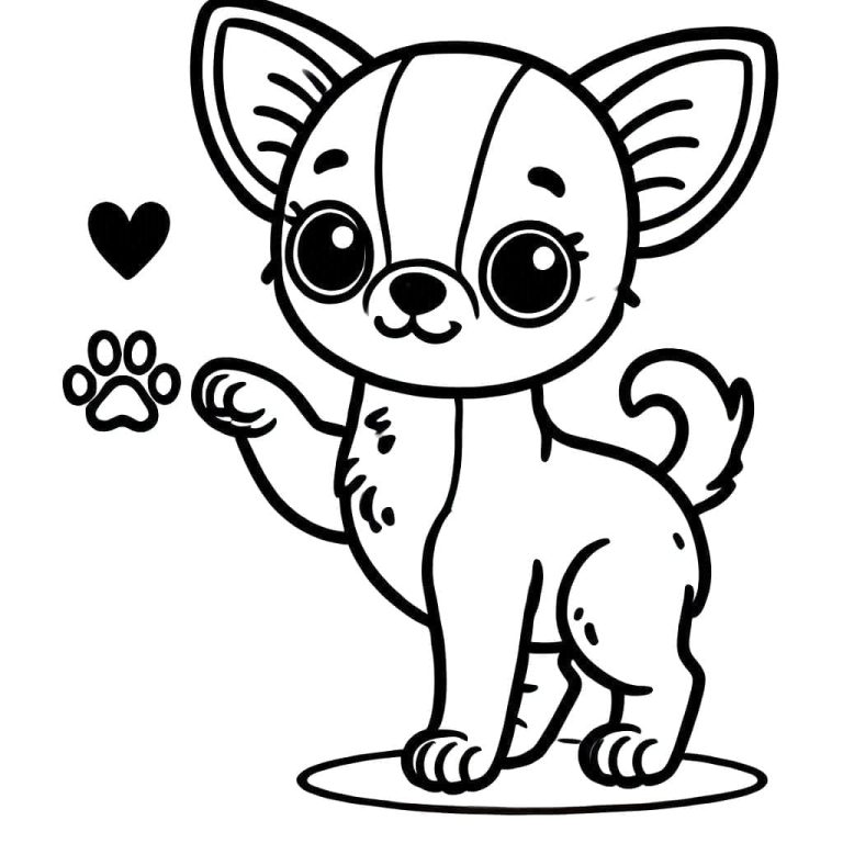 Tô màu Chú Chó Chihuahua