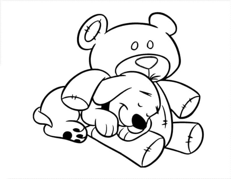 Tô màu Chú Chó Clifford Đang Ngủ