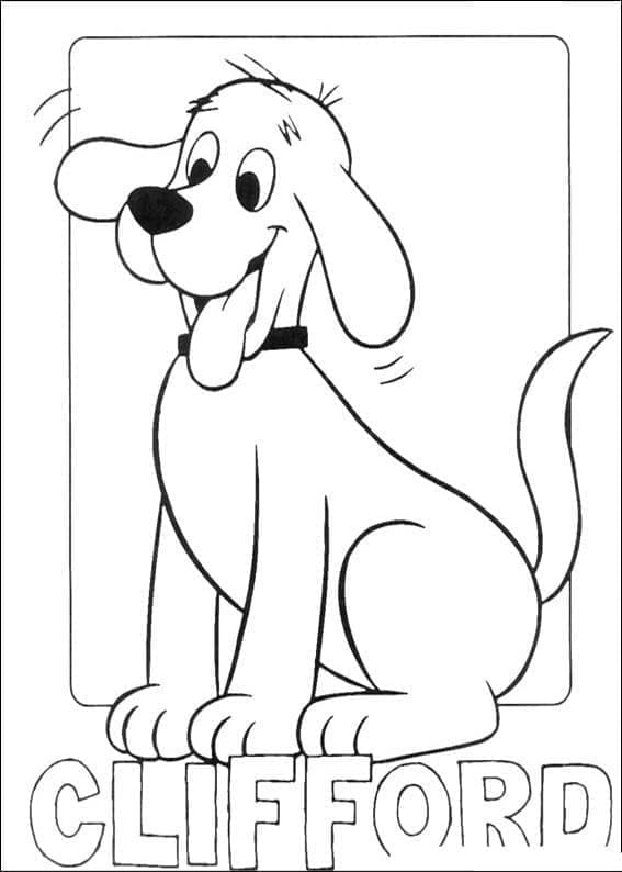 Tô màu Chú Chó Clifford Hài Hước