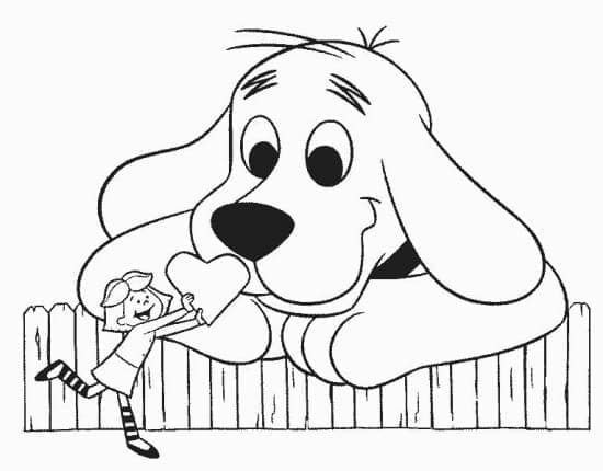 Tô màu Chú Chó Clifford Khổng Lồ