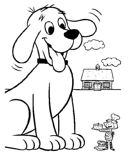Tô màu Chú Chó Clifford Thân Thiện