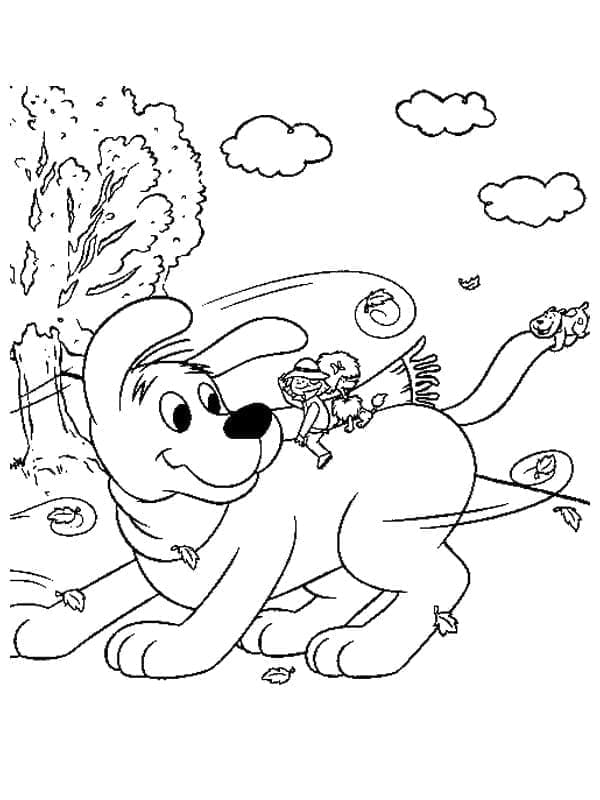 Tô màu Chú Chó Clifford Vui Chơi