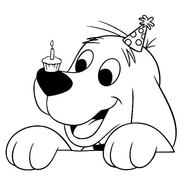 Tô màu Chú Chó Clifford Vui Mừng