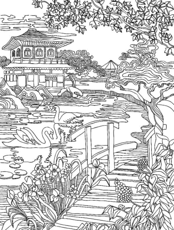 Tô màu Chùa Trung Quốc