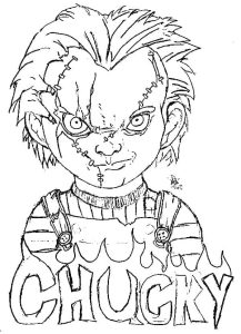 Tô màu Chucky Cười