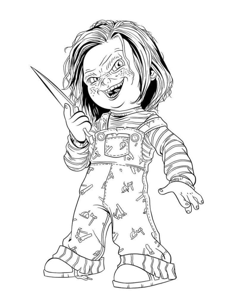 Tô màu Chucky Cười Độc Ác