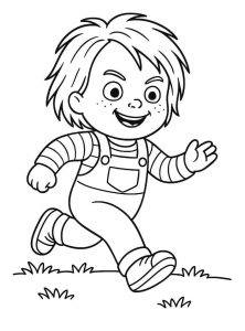 Tô màu Chucky Đang Chạy