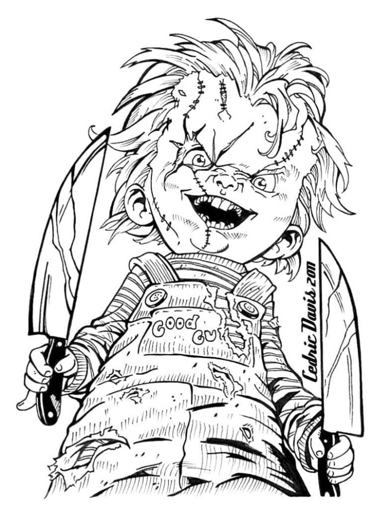 Tô màu Chucky Đáng Sợ