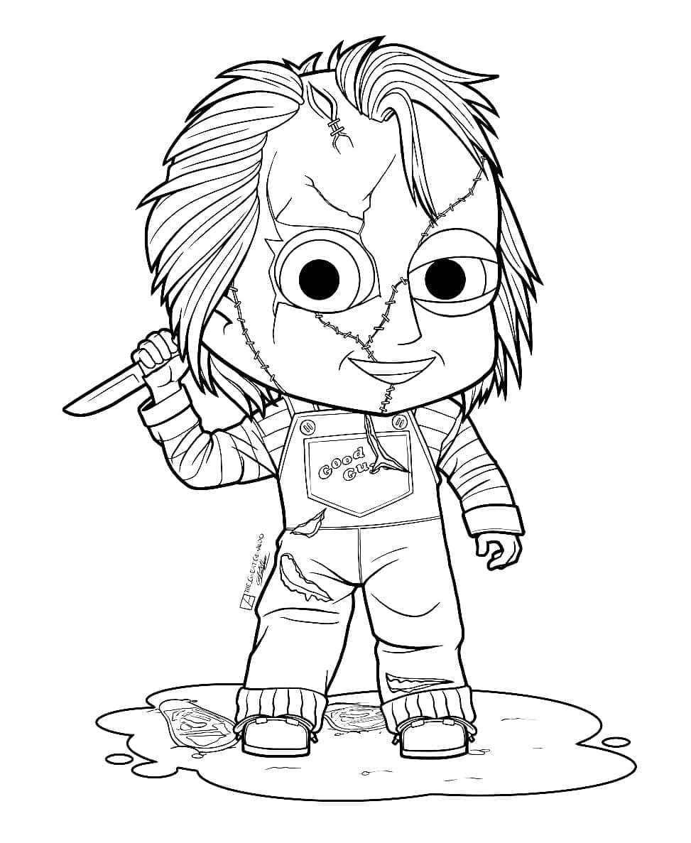 Tô màu Chucky Đáng Yêu