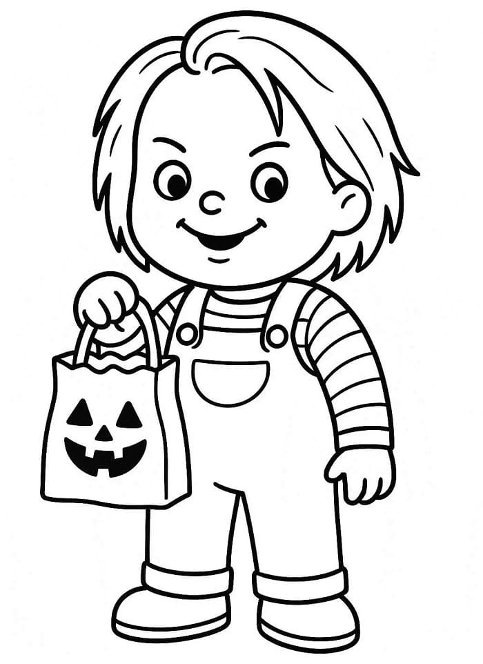 Tô màu Chucky Dễ Thương