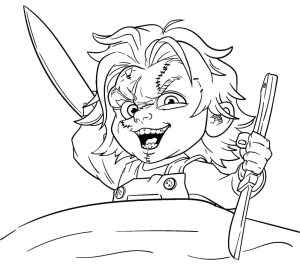 Tô màu Chucky Độc Ác