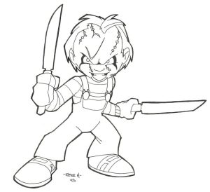 Tô màu Chucky Hoạt Hình