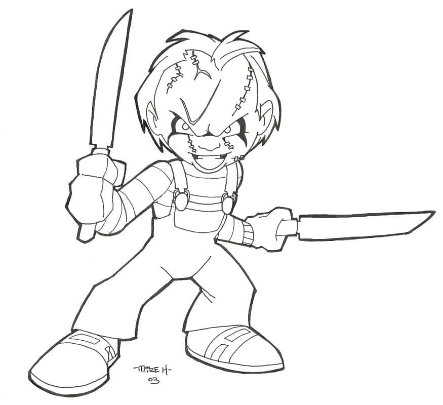 Tô màu Chucky Hoạt Hình