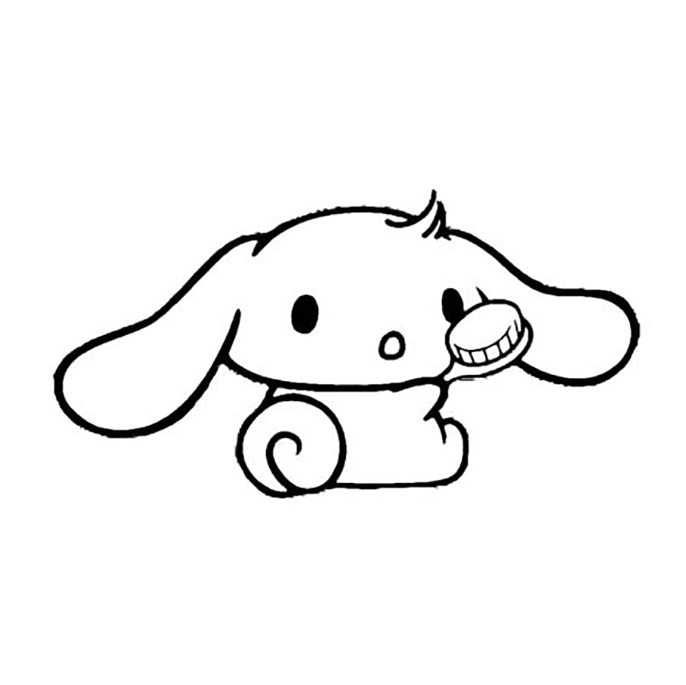 Tô màu Cinnamoroll Cầm Bàn Chải