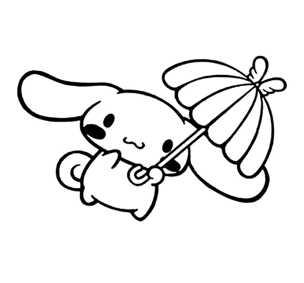 Tô màu Cinnamoroll Cầm Chiếc Ô
