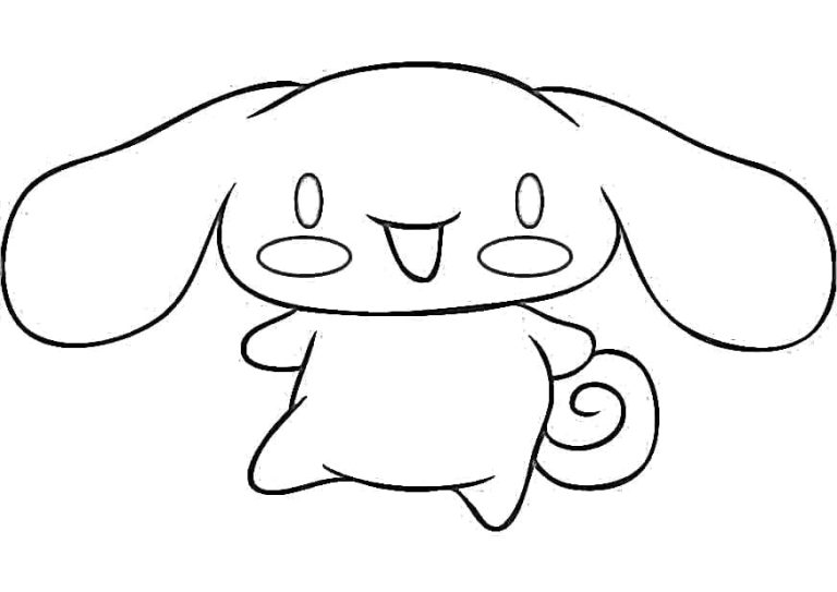 Tô màu Cinnamoroll Cute Đơn Giản