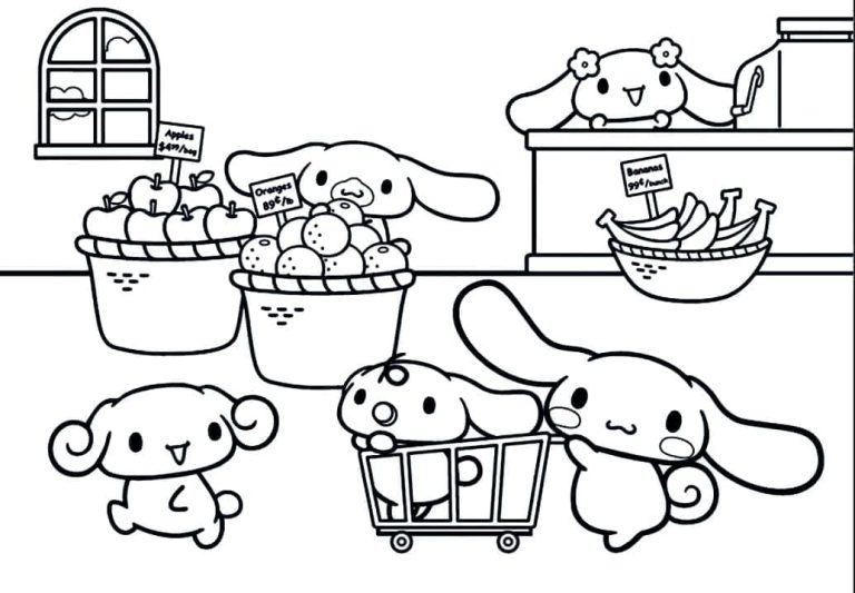 Tô màu Cinnamoroll Đáng Yêu
