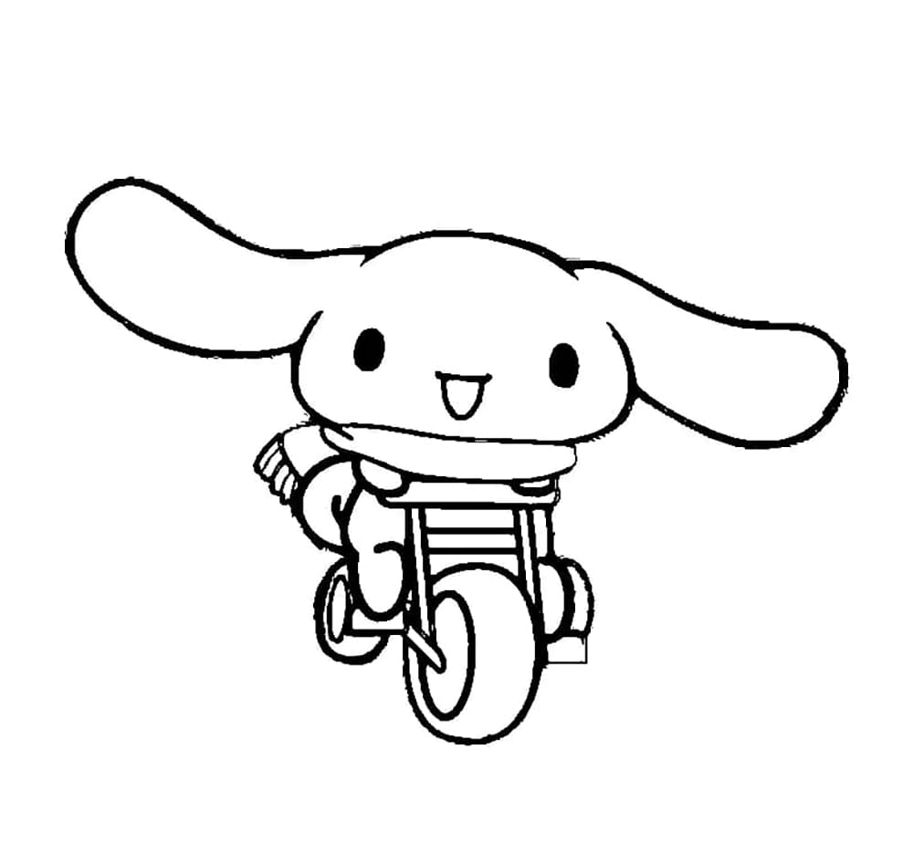 Tô màu Cinnamoroll Đi Xe Đạp