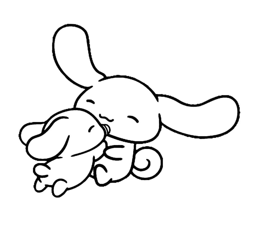 Tô màu Cinnamoroll Ôm Em Bé