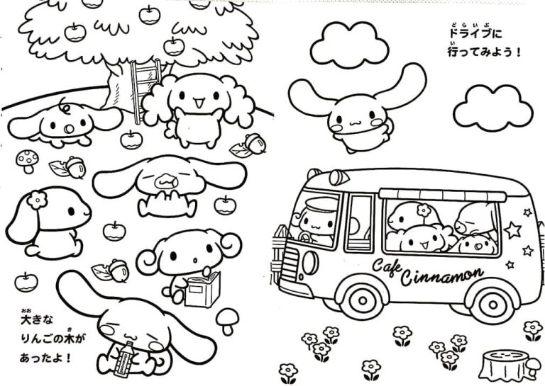 Tô màu Cinnamoroll Vui Chơi