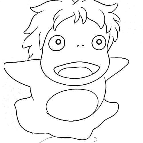 Tô màu Cô Bé Ponyo Cute