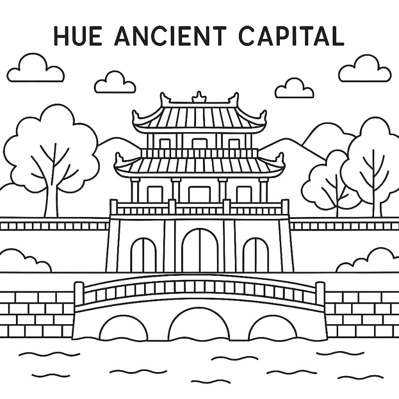 Tô màu Cố Đô Huế Rất Đẹp