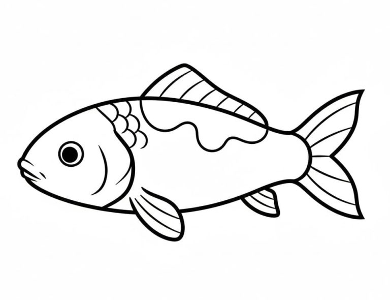 Tô màu Con Cá Koi