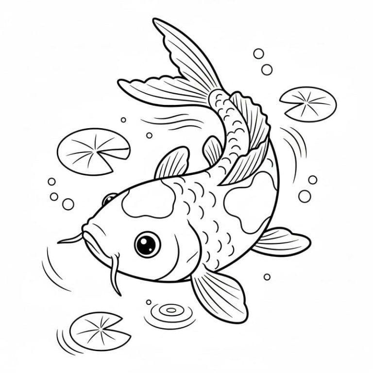 Tô màu Con Cá Koi Đẹp